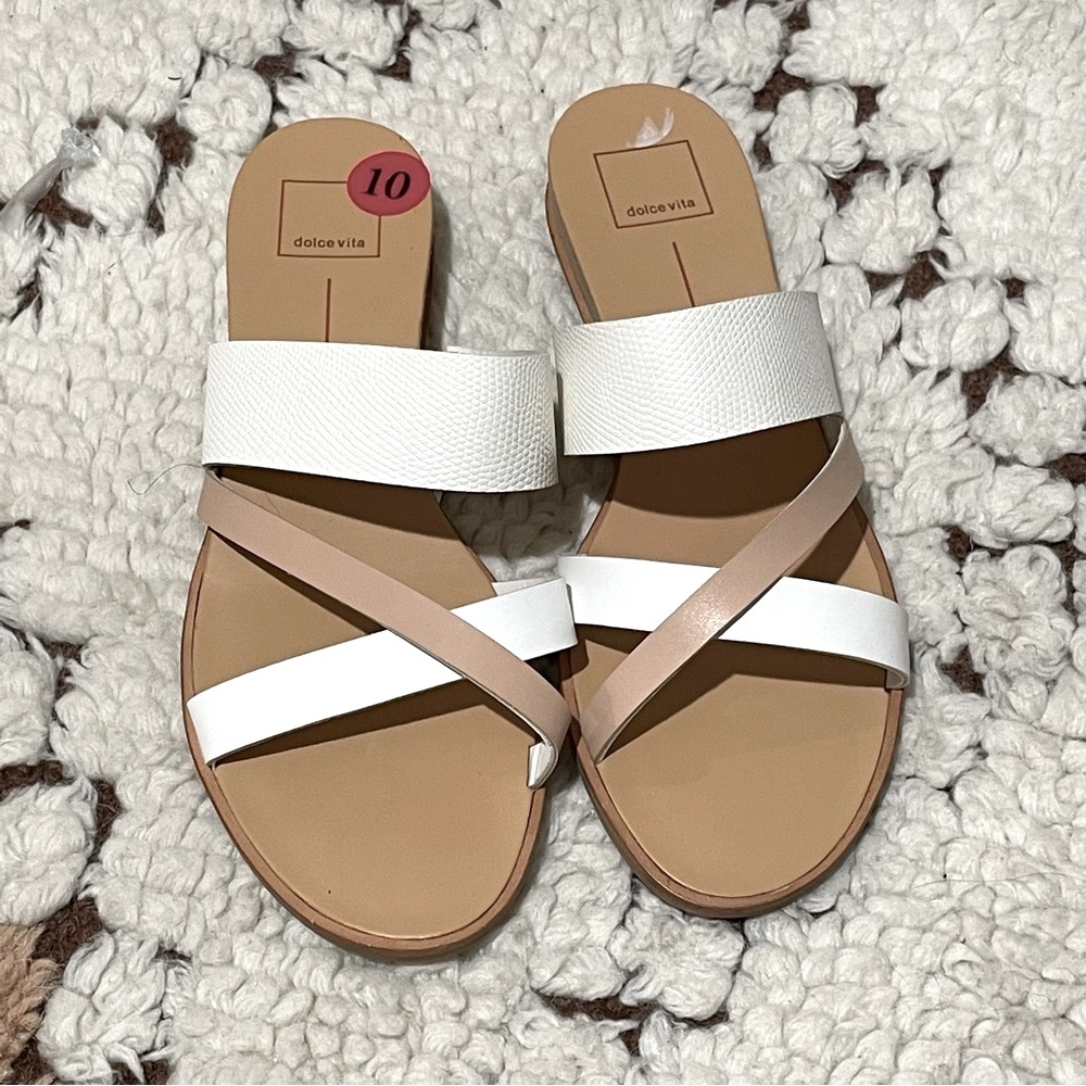 Dolce Vita Women Shoes sandals White Wedge Size 10 SKU#05793